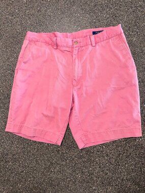 Polo Ralph Lauren Men's Classic Fit Pink Shorts 36 Waist 9" Inseam Chino